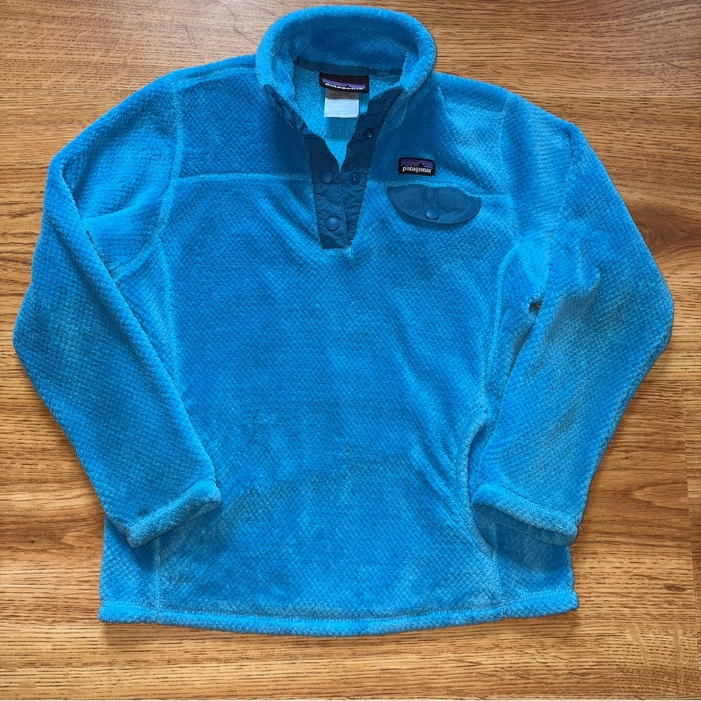 Patagonia Turquoise Re Tool Snap Fleece Jacket M